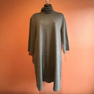 Zara Long Turtle Dress - Gray